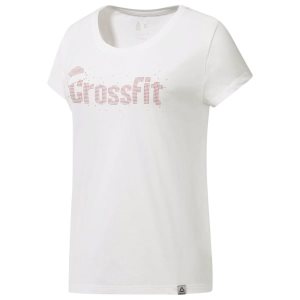 Reebok Cf Holiday Graphic T Shirt Damen - Weiß - DE 732-XYS